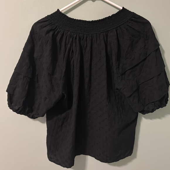 Rails Black Paris Embroidered Daisies Top - Picture 6 of 12